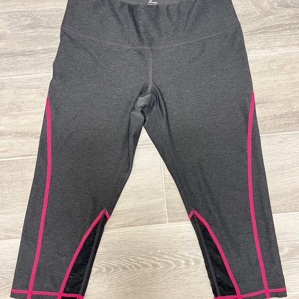 Gray and Pink Women’s Leggings